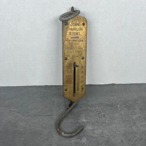 Vintage John Chatillon Sons‎ Brass Spring Scale Maker New York USA